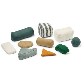Набор сенсорных фигур Liewood Senzo Sensory Shapes Blue Multi Mix (10 шт.) Набор сенсорных фигур Liewood Senzo Sensory Shapes Blue Multi Mix (10 шт.)